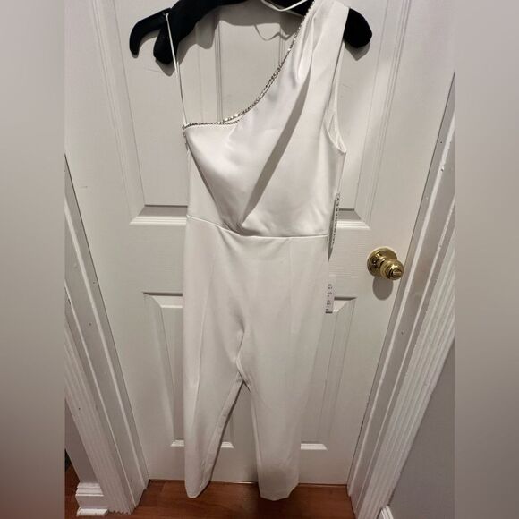 NWT Jay Godfrey Orlando Jumpsuit and skirt with diamond accent on neckline sz 0 - Picture 9 of 16